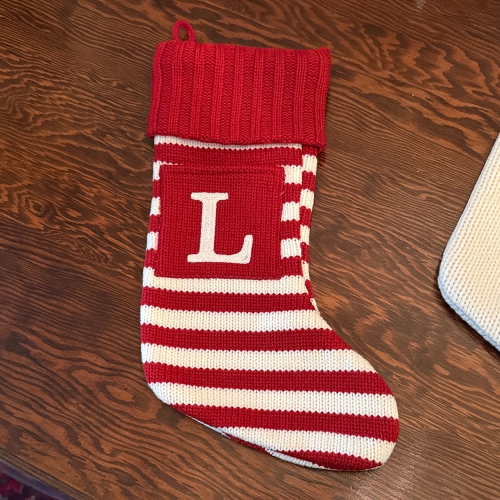 Target Red and White Striped Holiday Stocking
